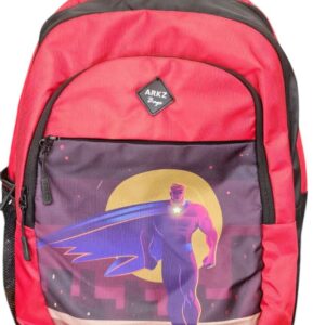 Arkz Junior Backpack Super Hero Theme -Red