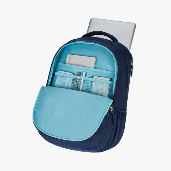 Genie Aria 40L Navy Blue Laptop Backpack With Raincover - Image 11