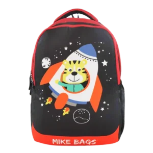 Arkz Preschool Backpack Space Tiger - Black and Red