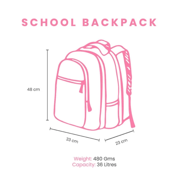 Genie Grace 36L Pink Laptop Backpack - Image 11