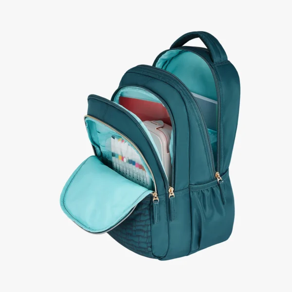 Genie Jewel 27L Teal School Backpack - Image 13