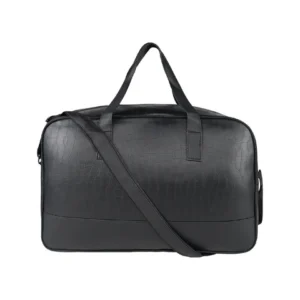 Arkz PU Leather 32L Fizz Duffle Bag - Black