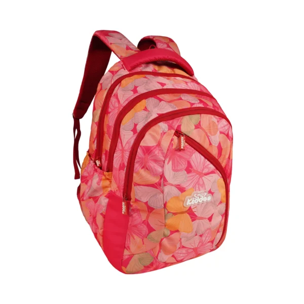 Smily Kiddos Bella Backpack – Red | 19.5 Inches School Bag - Image 4