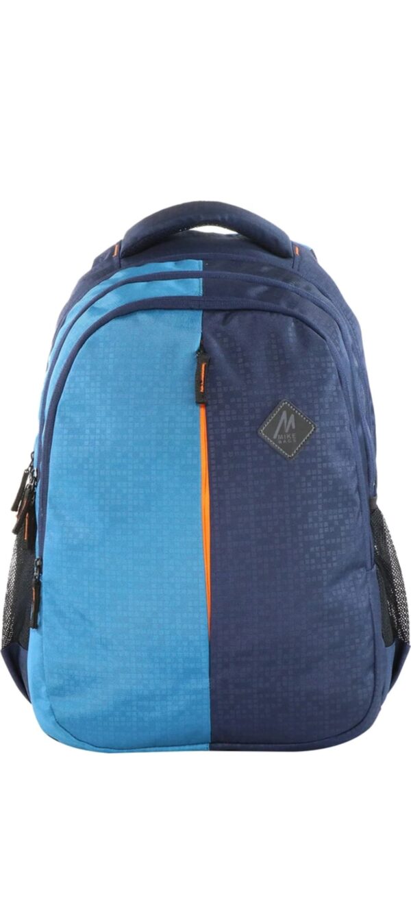 Medium 30 L Laptop Backpack Jupiter Backpacks - Blue & Navy Blue  (Orange) - Image 4