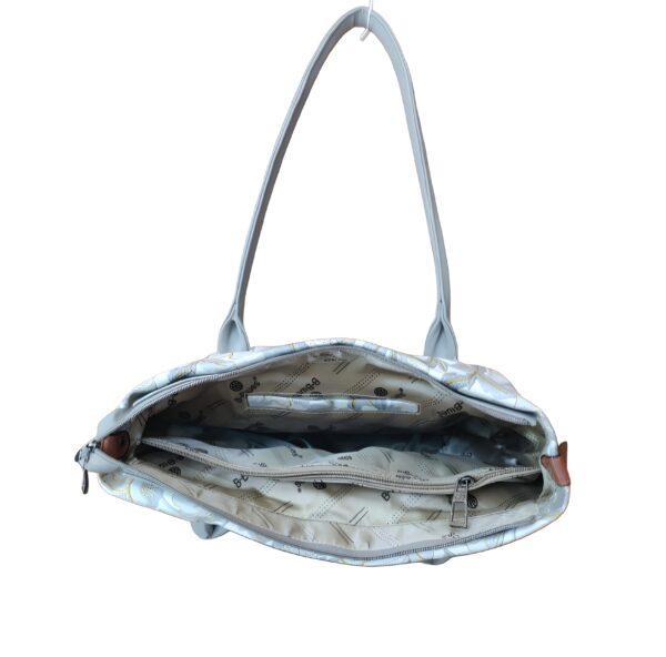 Elegant Floral Embossed Hand Bag  B-Blue - Image 4