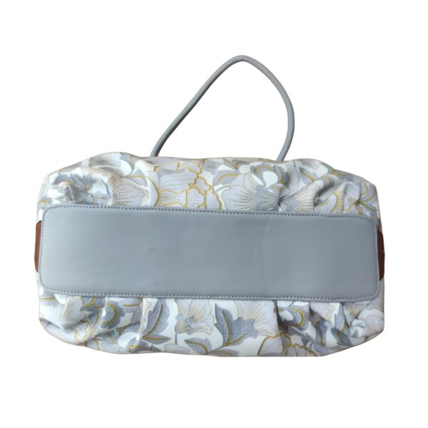 Elegant Floral Embossed Hand Bag  B-Blue - Image 5