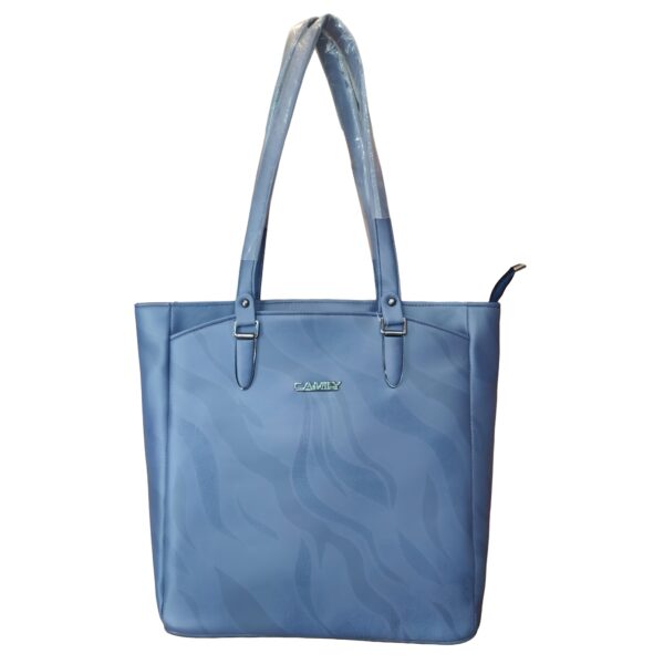 Chic & Spacious Periwinkle Blue Hand Bag - "CAMILY" Brand