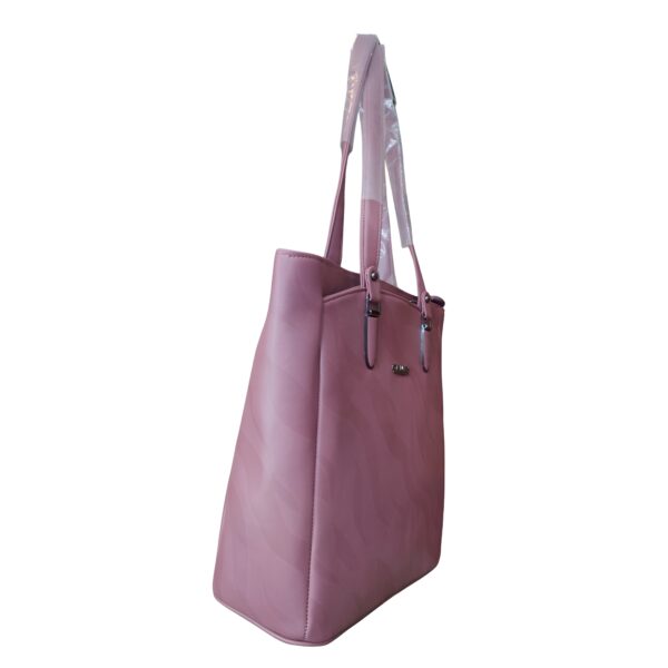 Elegant & Spacious Rose Pink Hand Bag - "CAMILY" Brand - Image 3