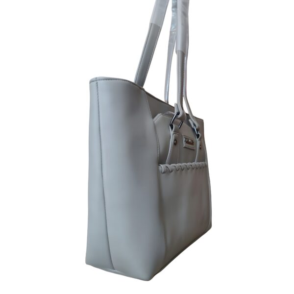 Elegant & Versatile Everyday Light Grey Hand Bag- "CAMILY" - Image 4