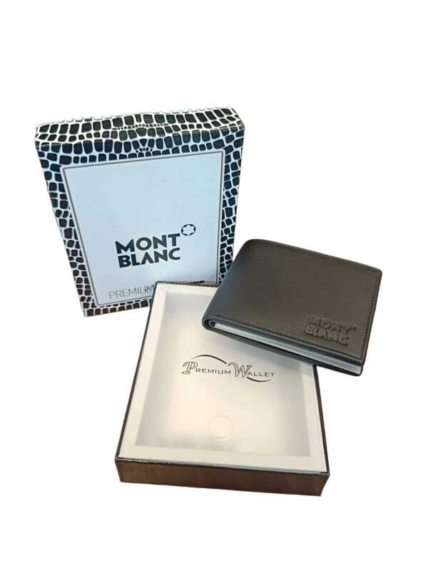 Montblanc Premium Men's Bi-Fold Wallet - Classic Elegance & Superior Craftsmanship - Image 2