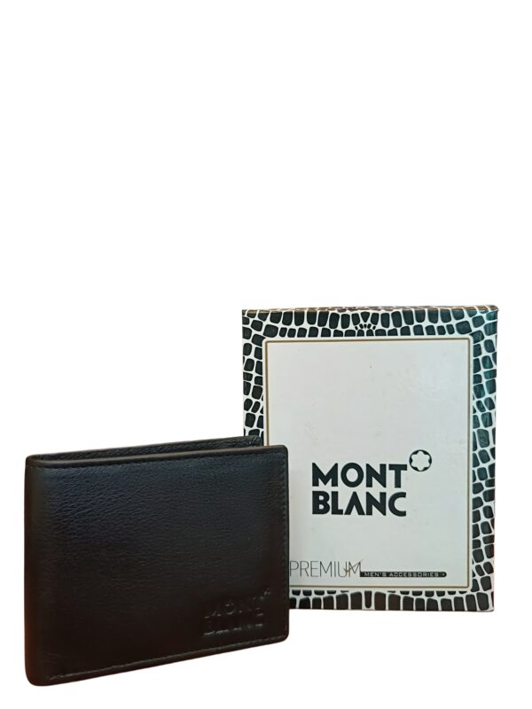 Montblanc Premium Men's Bi-Fold Wallet - Classic Elegance & Superior Craftsmanship - Image 3
