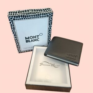 Montblanc Premium Men's Bi-Fold Wallet - Classic Elegance & Superior Craftsmanship