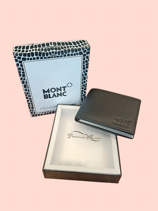 Montblanc Premium Men's Bi-Fold Wallet - Classic Elegance & Superior Craftsmanship