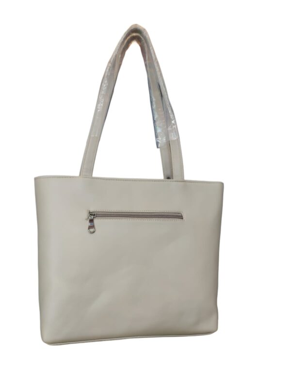 Classic Everyday Tote Bag in Cream - Image 3