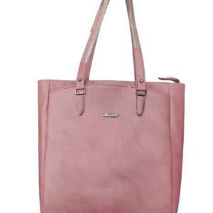 Elegant Textured Faux Leather Shoulder Tote Bag