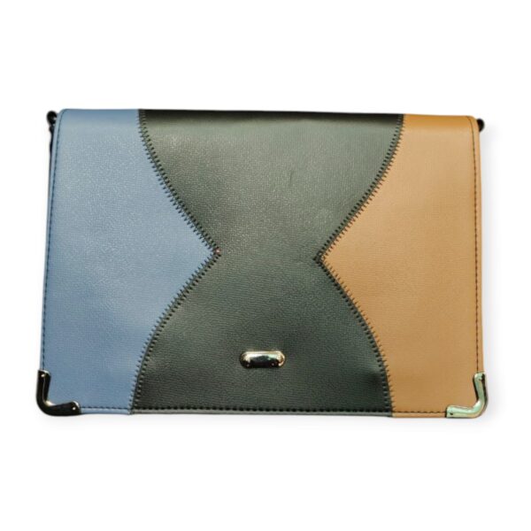 Chic Patchwork Crossbody/Clutch Bag - Multi-Tone Design - Image 2