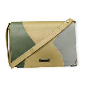 Chic Patchwork Crossbody/Clutch Bag - Multi-Tone Design