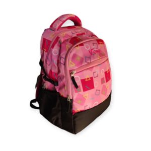 V-ONE Pop Art Pink Geometric Backpack - Fun, Fashionable & Functional