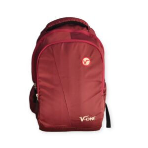 V-ONE Classic Maroon Backpack - Timeless Style & Everyday Functionality