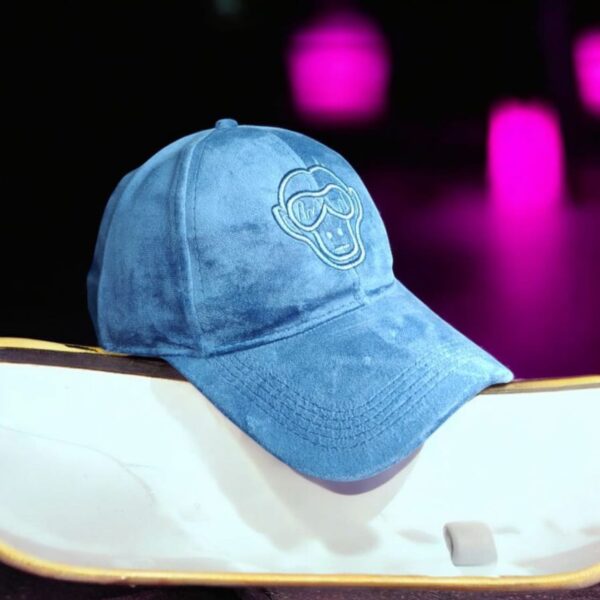 Urban Camouflage Baseball Cap with 'Cool Monkey' Embroidery - Grey Tones - Image 8
