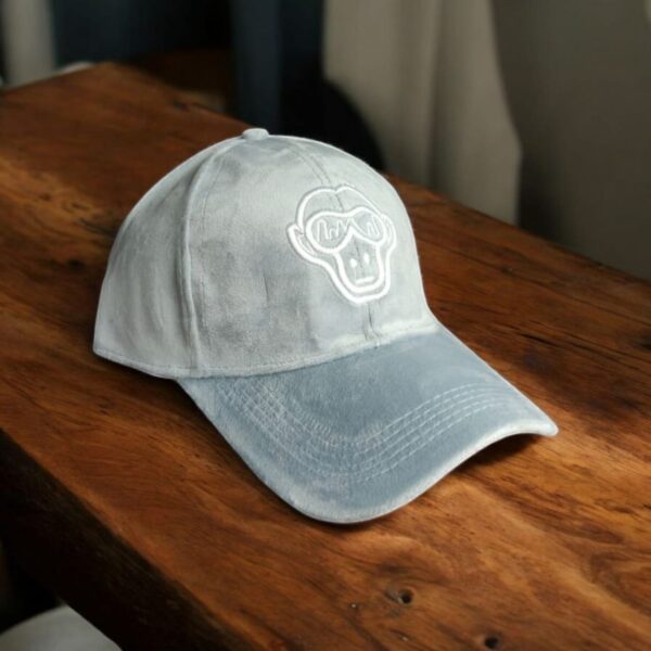 Urban Camouflage Baseball Cap with 'Cool Monkey' Embroidery - Grey Tones - Image 5
