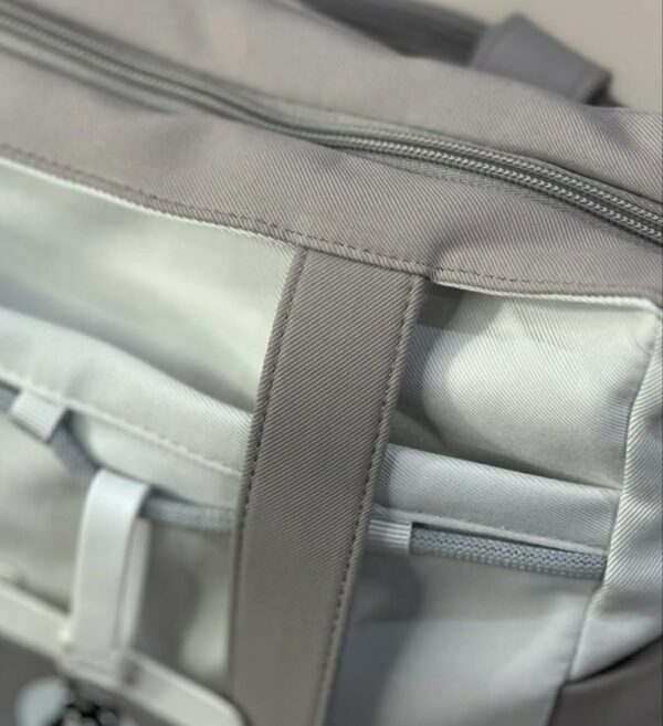 Inspirational Two-Tone Everyday Bag with 'Dream' Patch & Bear Tag - Image 4