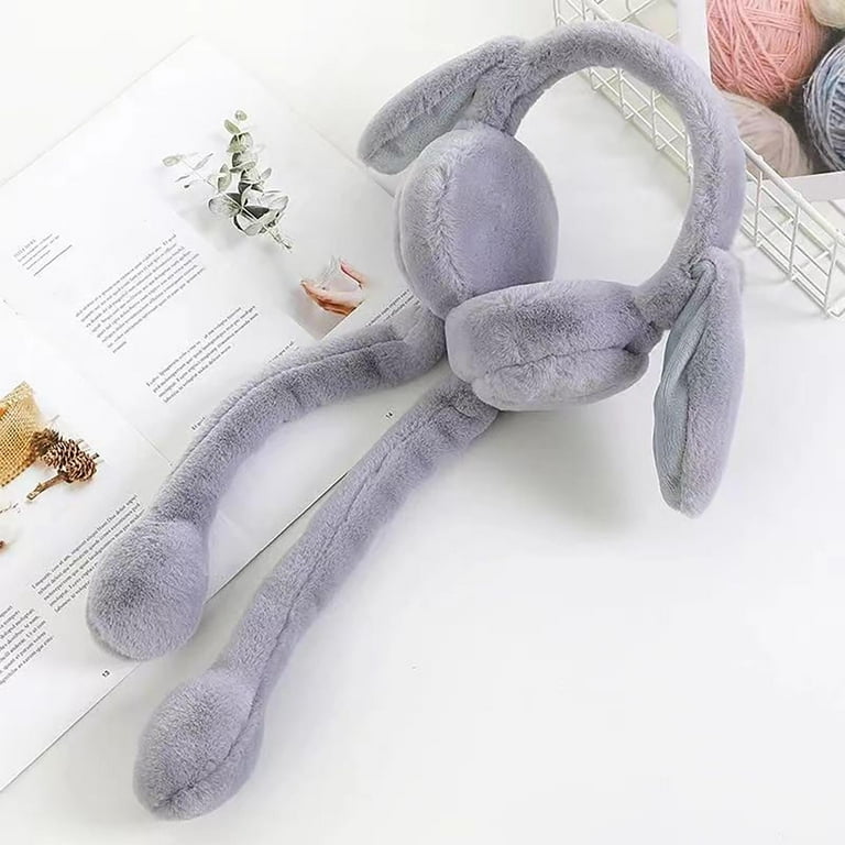 Whimsical & Bendable Long-Limbed Plush Toy / Headband - Playful Grey Design