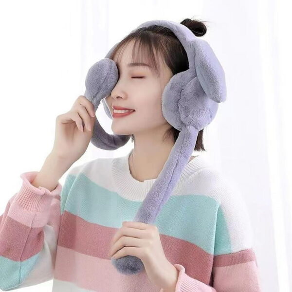 Whimsical & Bendable Long-Limbed Plush Toy / Headband - Playful Grey Design - Image 3