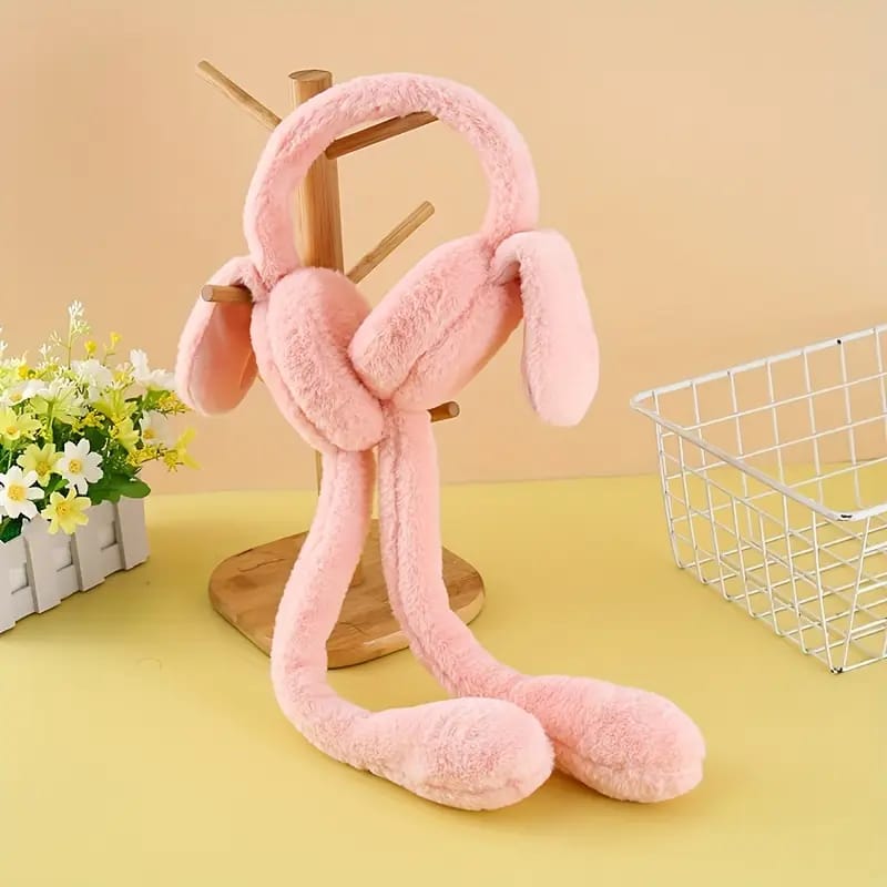 Whimsical & Bendable Long-Limbed Plush Toy / Headband - Playful Grey Design - Image 8