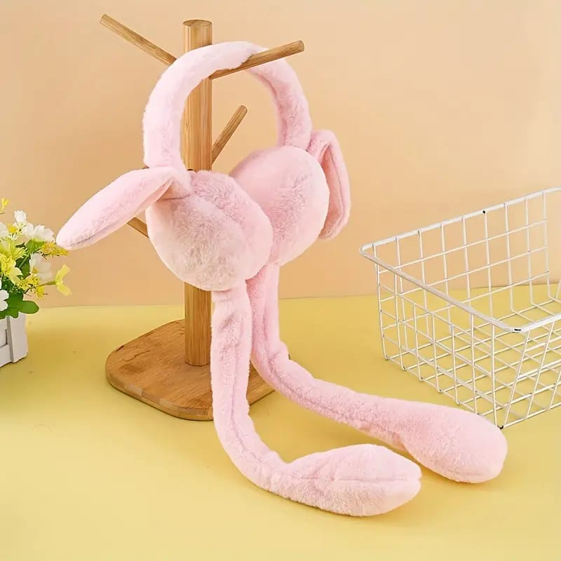 Whimsical & Bendable Long-Limbed Plush Toy / Headband - Playful Grey Design - Image 9
