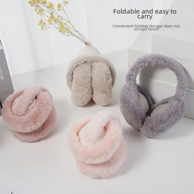 Cozy & Chic Pink Faux Fur Earmuffs - Ultimate Winter Warmth - Image 11