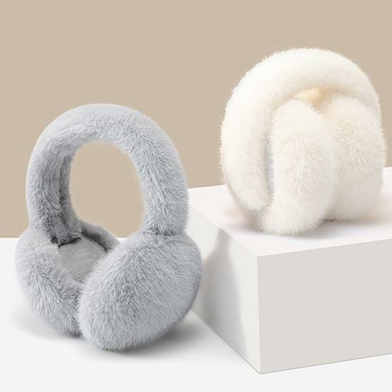 Cozy & Chic Pink Faux Fur Earmuffs - Ultimate Winter Warmth - Image 15