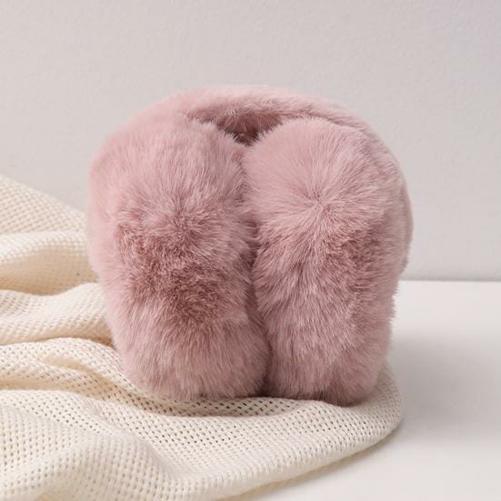 Cozy & Chic Pink Faux Fur Earmuffs - Ultimate Winter Warmth - Image 6