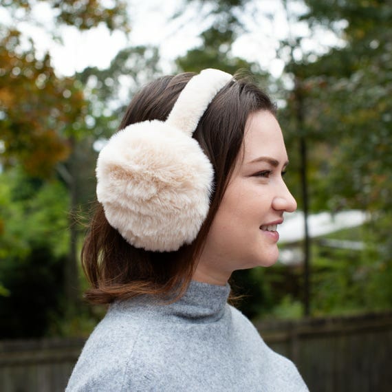 Cozy & Chic Pink Faux Fur Earmuffs - Ultimate Winter Warmth - Image 10