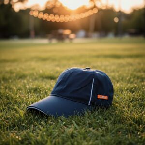 Classic Navy Blue Sports Cap - Lightweight & Stylish with White Accent