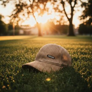 Neutral Tone Baseball Cap with Minimalist Logo Patch