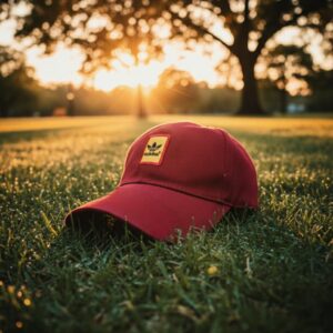 "Adidas Originals Trefoil Logo Baseball Cap - Burgundy/Red