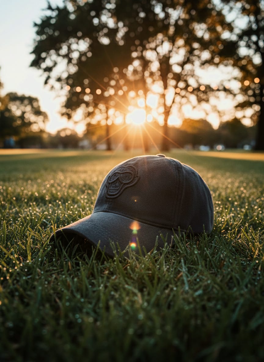Urban Camouflage Baseball Cap with 'Cool Monkey' Embroidery - Grey Tones - Image 7