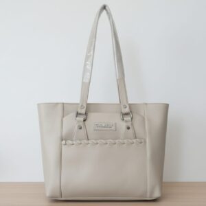 Elegant & Versatile Everyday Light Grey Hand Bag- "CAMILY"