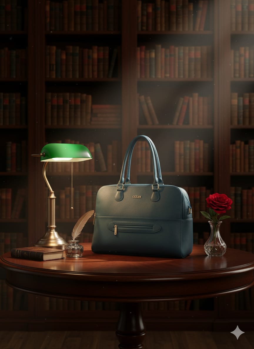 Stylish Ocean Blue Professional Bag