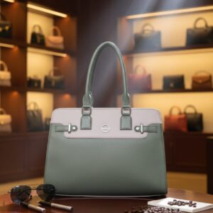 Stylish Two-Tone Tote Bag – Modern Elegance for Everyday