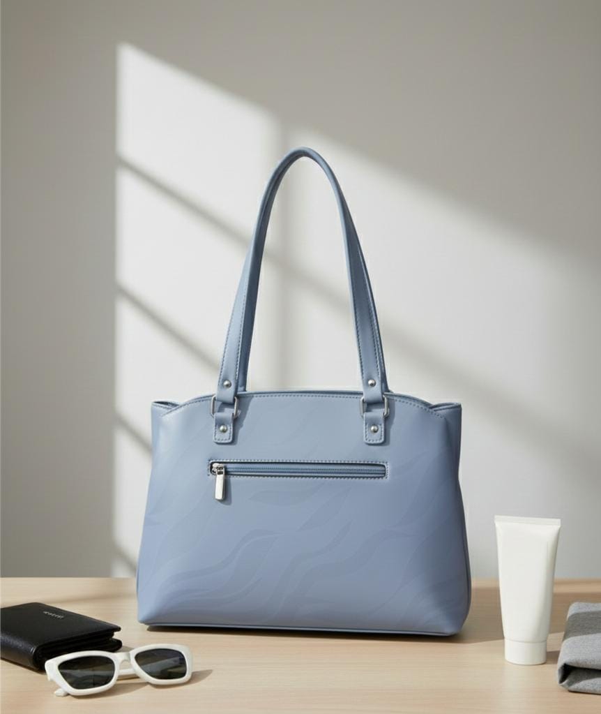 Chic Everyday Carry Faux Leather Shoulder Bag - Image 2