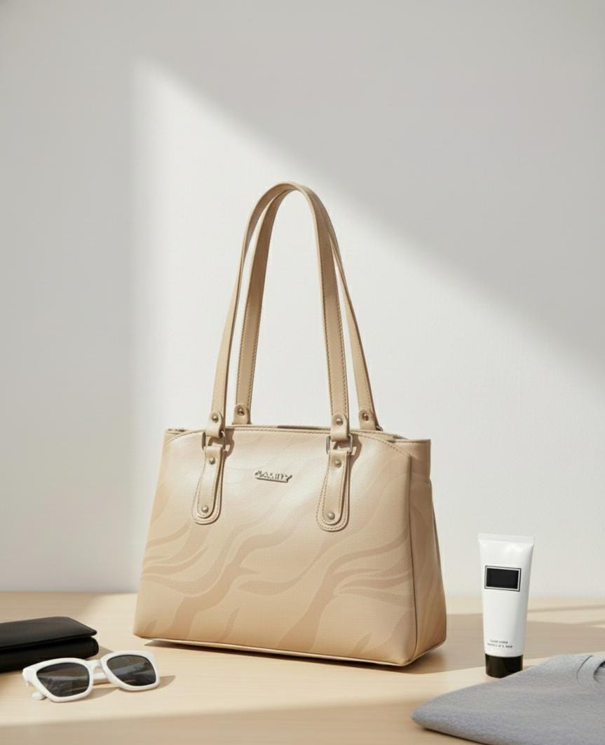 Chic Everyday Carry Faux Leather Shoulder Bag