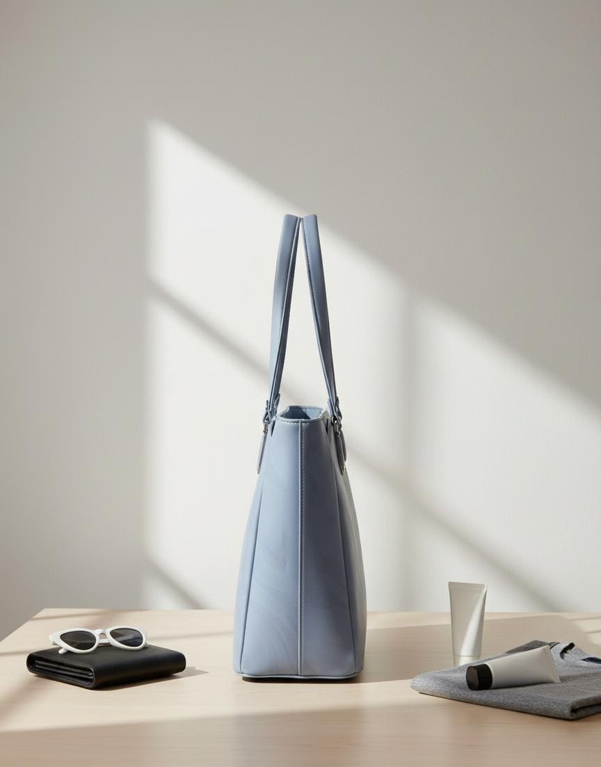 Elegant Textured Faux Leather Shoulder Bag - Image 2