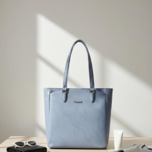 Elegant Textured Faux Leather Shoulder Bag